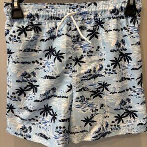 Janie and Jack Recycled Palm Swim Trunk - Size 10